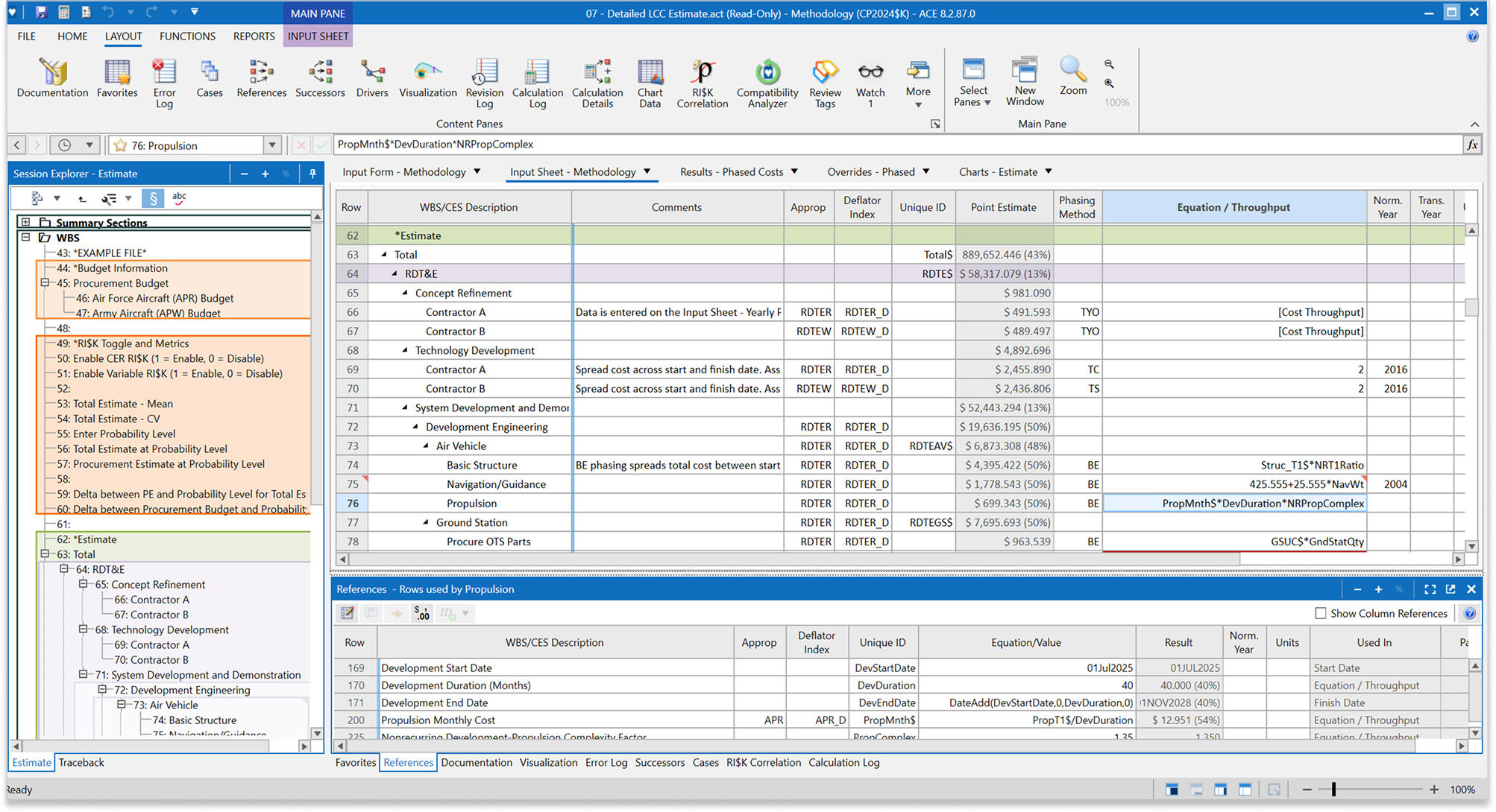 ACE 8.2 Main Screen