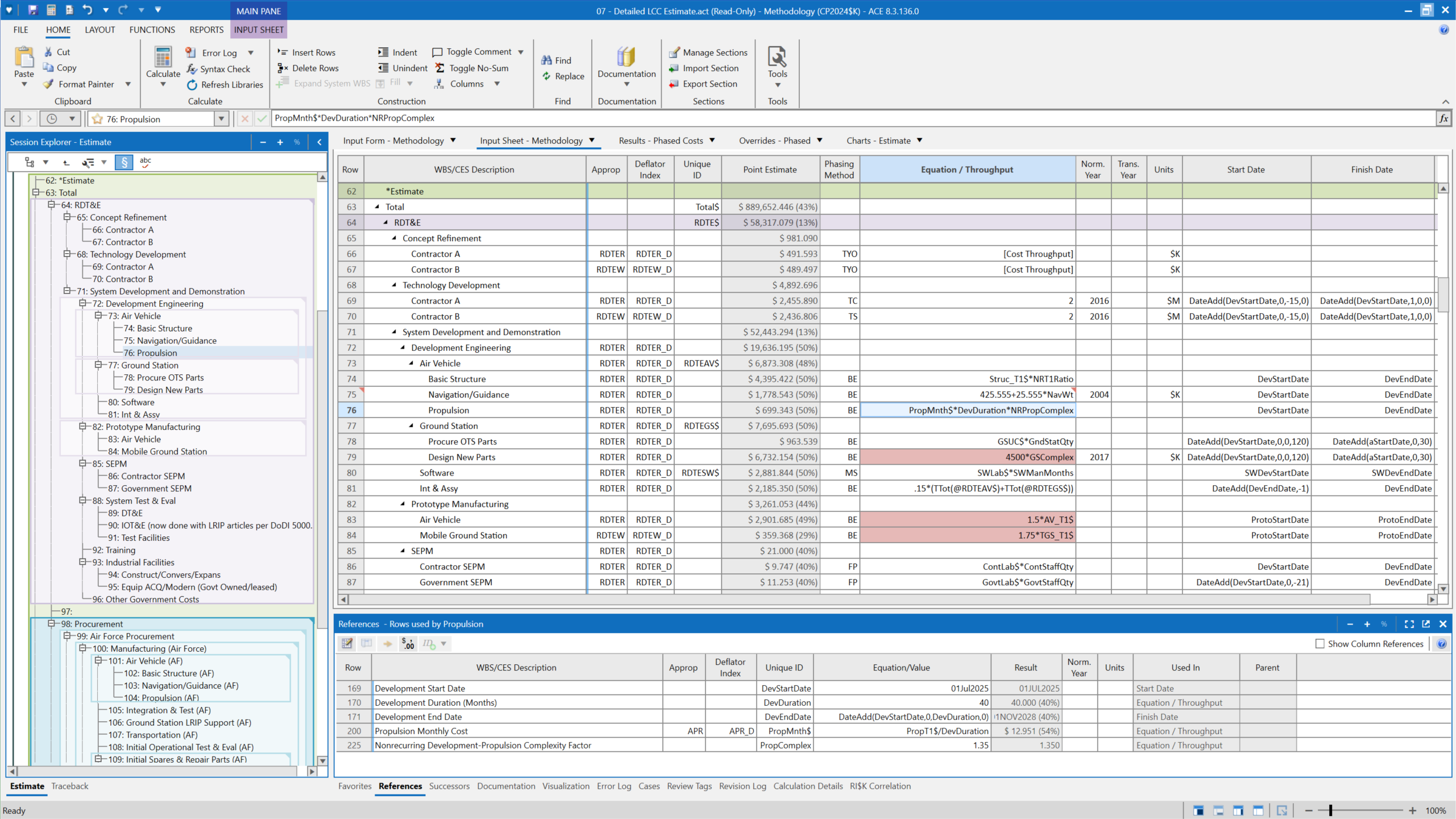 ACE 8.3: Input Sheet 
